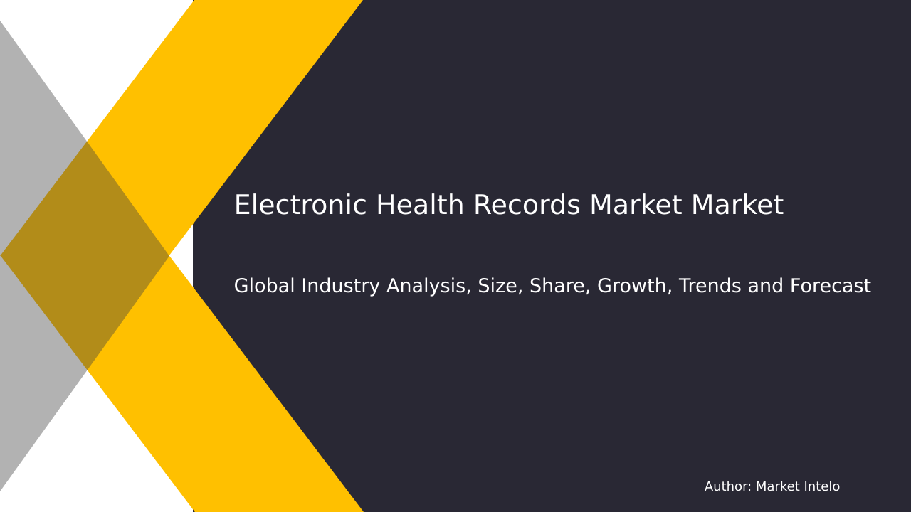 Electronic Health Records Market Research Report 2033