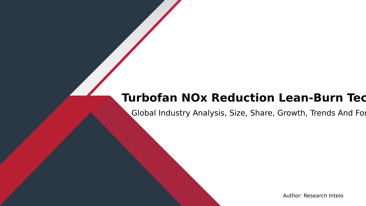 Turbofan NOx Reduction Lean-Burn Tech Studies Market Research Report 2033