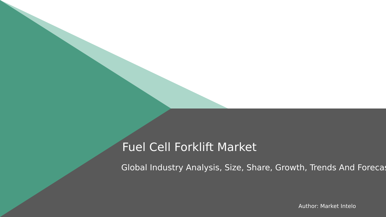 Fuel-Cell Forklift Market Research Report 2033